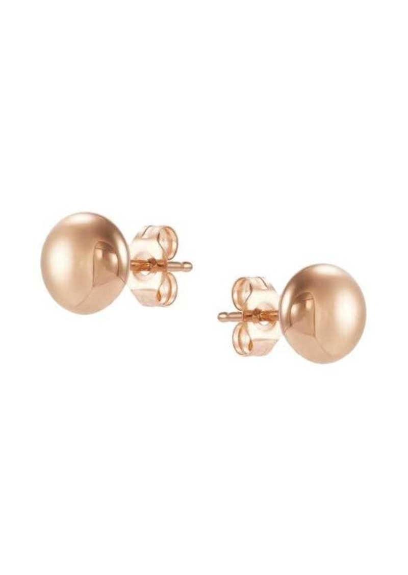 Saks Fifth Avenue Build Your Own Collection 14K Gold Flat Ball Button Stud Earrings