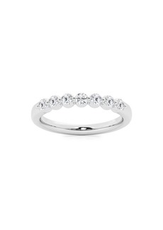 Saks Fifth Avenue Build Your Own Collection 14K White Gold & 7 Natural Round Diamond Wedding Band