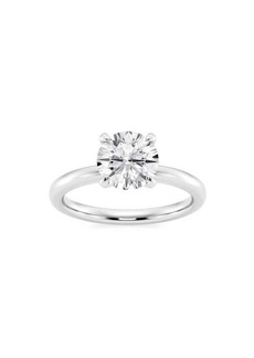 Saks Fifth Avenue Build Your Own Collection 14K White Gold & Lab Grown Round Diamond Solitare Engagement Ring