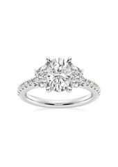 Saks Fifth Avenue Build Your Own Collection 14K White Gold Three Stone Lab Grown Diamond Engagement Ring