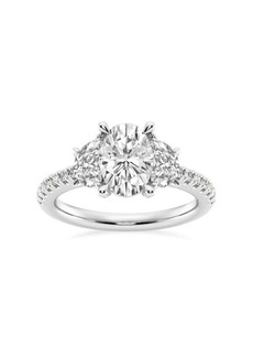 Saks Fifth Avenue Build Your Own Collection 14K White Gold Three Stone Lab Grown Diamond Engagement Ring