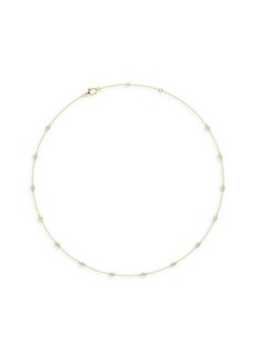 Saks Fifth Avenue Build Your Own Collection 14K Yellow Gold & Lab Grown Diamond Bezel Station Necklace