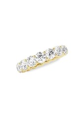 Saks Fifth Avenue Build Your Own Collection 14K Yellow Gold & Lab Grown Round Diamond Eternity Band