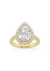 Saks Fifth Avenue Build Your Own Collection 14K Yellow Gold Lab Grown Diamond Halo Engagement Ring