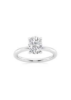 Saks Fifth Avenue Build Your Own Collection Platinum & Oval Natural Diamond Solitaire Engagement Ring
