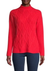 Saks Fifth Avenue Cable-Knit Cashmere Sweater