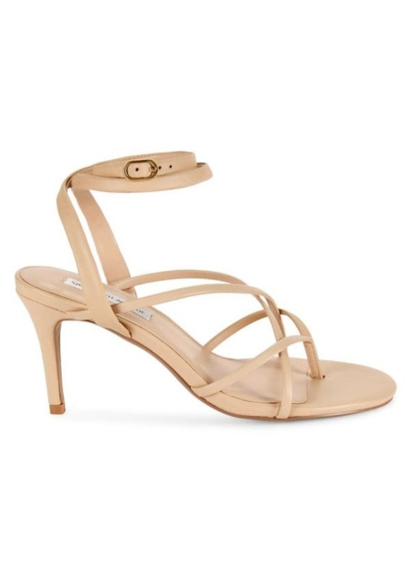 Saks Fifth Avenue Carmen Leather Stiletto Sandals