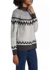 Saks Fifth Avenue Cashmere Fair Isle-Style Sweater