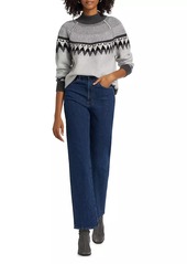 Saks Fifth Avenue Cashmere Fair Isle-Style Sweater