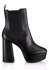 Saks Fifth Avenue COLLECTION 113MM Leather Platform Boots