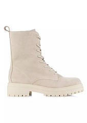 Saks Fifth Avenue COLLECTION 40MM Leather Lace-Up Combat Boots