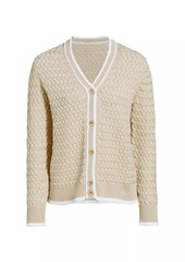 Saks Fifth Avenue COLLECTION Basket-weave Cardigan