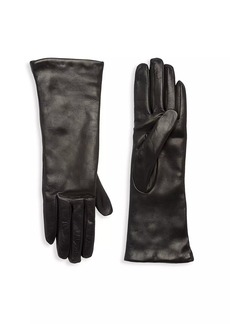 Saks Fifth Avenue COLLECTION Cashmere-Lined Leather Gloves