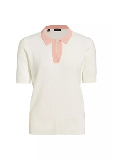 Saks Fifth Avenue COLLECTION Colorblocked Polo Sweater
