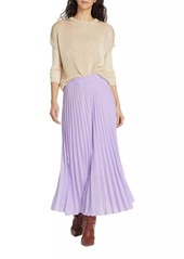 Saks Fifth Avenue COLLECTION Pleated A-Line Midi-Skirt