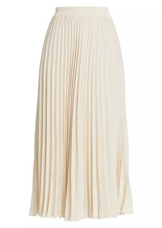 Saks Fifth Avenue COLLECTION Pleated A-Line Midi-Skirt