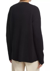 Saks Fifth Avenue COLLECTION Rib-Knit Open Cardigan