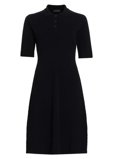 Saks Fifth Avenue COLLECTION Short-Sleeve Polo Midi-Dress