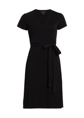 Saks Fifth Avenue COLLECTION Short-Sleeve Wrap Dress