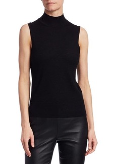Saks Fifth Avenue COLLECTION Sleeeveless Mockneck Cashmere Knit