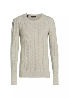 Saks Fifth Avenue COLLECTION Sparkle Cable-Knit Sweater