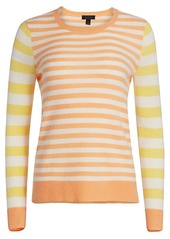 Saks Fifth Avenue COLLECTION Stripe Cashmere Sweater