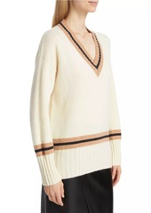 Saks Fifth Avenue Collection Varsity Alpaca-Blend Pullover Sweater