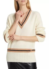 Saks Fifth Avenue Collection Varsity Alpaca-Blend Pullover Sweater