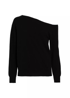 Saks Fifth Avenue COLLECTION Wool-Cashmere One-Shoulder Sweater
