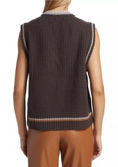 Saks Fifth Avenue Colorblocked Wool-Blend Sweater Vest