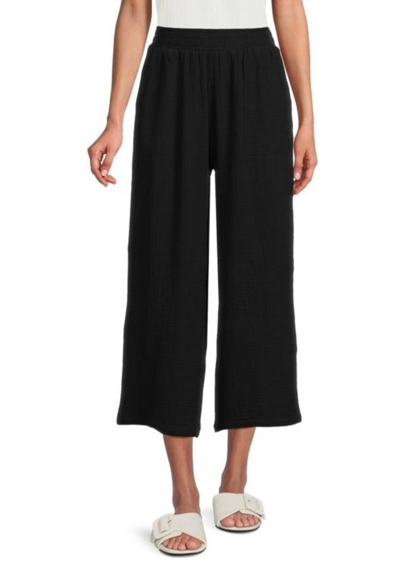 Saks Fifth Avenue Cropped Wide Leg Pants