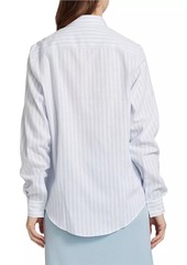 Saks Fifth Avenue Cruise Stripe Linen-Blend Shirt