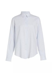 Saks Fifth Avenue Cruise Stripe Linen-Blend Shirt