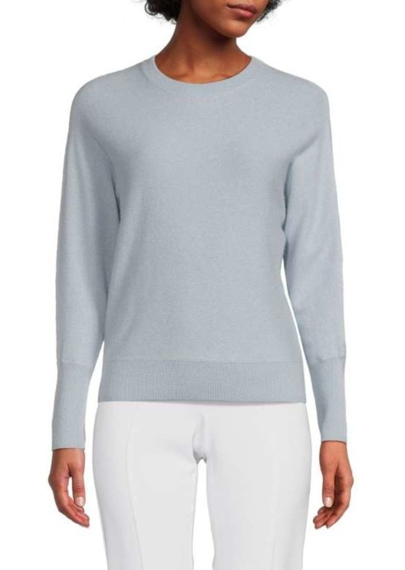 Saks Fifth Avenue Dolman Sleeve Crewneck 100% Cashmere Sweater