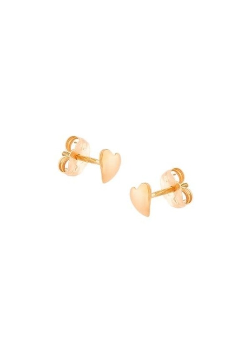 Saks Fifth Avenue Girl's 14K Yellow Gold Heart Stud Earrings