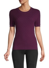 Saks Fifth Avenue Knitted Cotton-Blend Tee