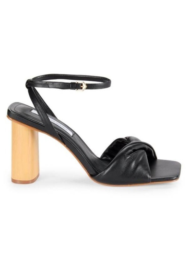 Saks Fifth Avenue Leather Block Heel Sandals