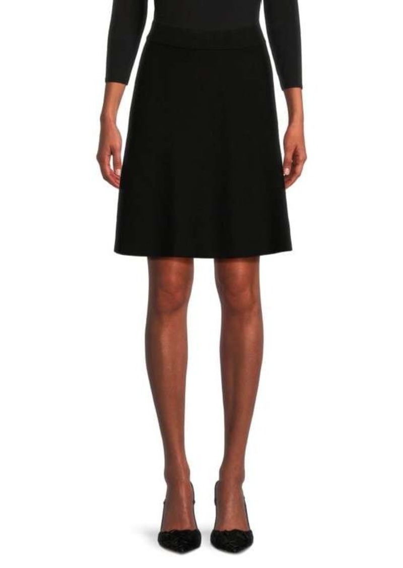 Saks Fifth Avenue Mini Thick Knit Swing Skirt