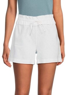 Saks Fifth Avenue Paperbag Linen Blend Shorts