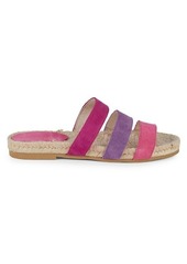 Saks Fifth Avenue Peggy Strappy Suede Espadrille Slides
