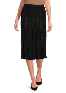 Saks Fifth Avenue Pleated Midi Skirt