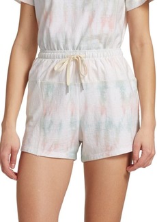 Saks Fifth Avenue Reconstructed Tie-Dye Shorts