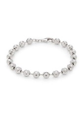 Saks Fifth Avenue Rhodium Plated Sterling Silver Beaded Bracelet