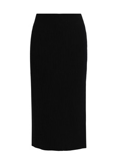 Saks Fifth Avenue Ribbed Cashmere Pencil Skirt