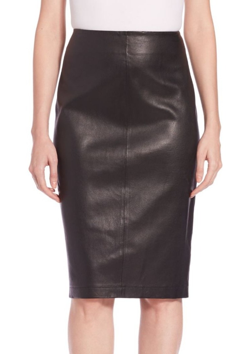 Saks Fifth Avenue COLLECTION Leather Pencil Skirt | Skirts