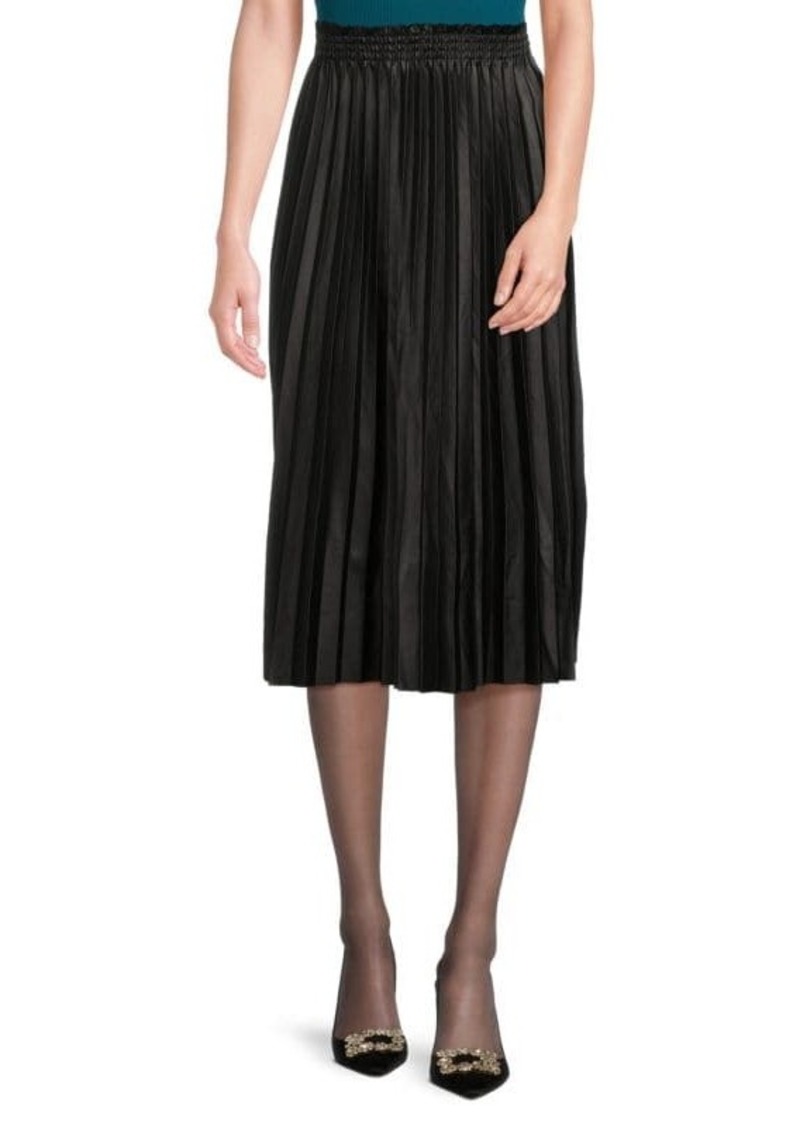 Saks Fifth Avenue Smocked Accordion Pleat Midi Skirt