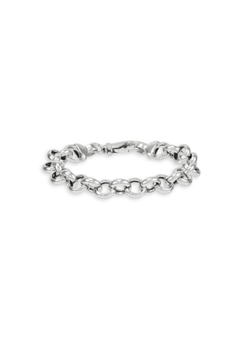 Saks Fifth Avenue Sterling Silver Rolo Chain Bracelet