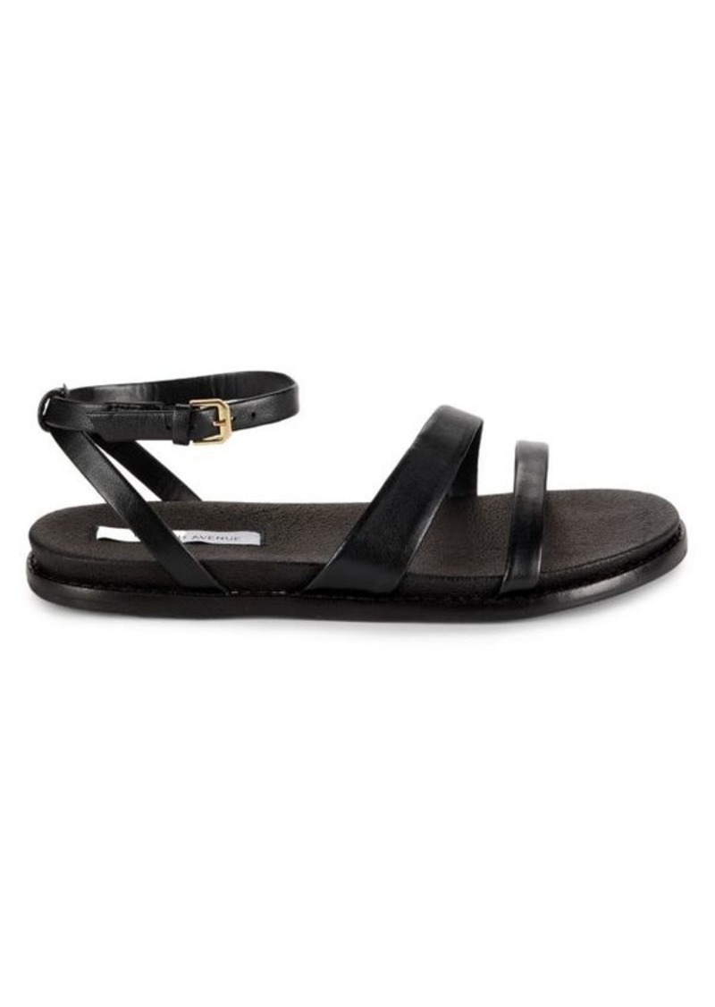 Saks Fifth Avenue Strappy Leather Flat Sandals