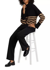 Saks Fifth Avenue Striped Cashmere Sweater