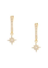 Saks Fifth Avenue Stylish 14K Yellow Gold & 0.15 TCW Diamond Drop Earrings